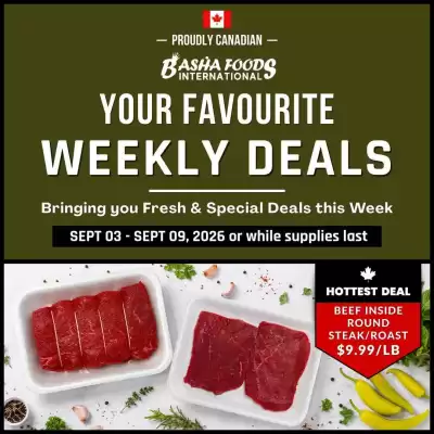Basha Foods flyer (valid until 9-09)