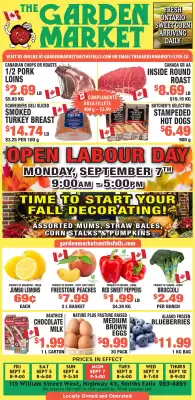 The Garden Market flyer (valid until 10-09)