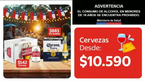Catálogo Lider Página 7: Cervezas €10.590,00, Corona - extra dry blancs €883,00