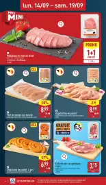 ALDI Dépliant week 38 Pagina 4: PRIX MINI lun. 14/09 - sam. 19/09 Ac Médaillons de filet de dinde* filet de dinde coupé en