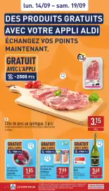 ALDI Dépliant week 38 Pagina 6: lun. 14/09 - sam. 19/09 DES PRODUITS GRATUITS AVEC VOTRE APPLI ALDI ÉCHANGEZ VOS POINTS