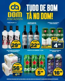 Encarte Dom Atacadista Página 5: Cerveja antarctica original €56,28, Heineken original €5,99