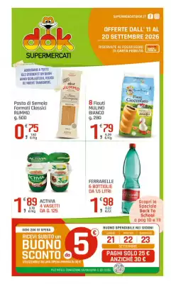 Volantino Supermercati Dok (valido fino al 20-09)