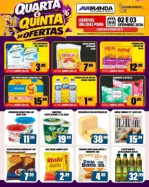 Folheto Miranda Supermercados Página 1: Arroz branco tp 1 ilhu hu €15,99, Mussarela peça ou pedaço kg €38,99