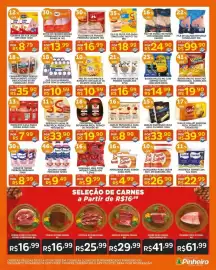 Encarte Pinheiro Supermercado Página 4: Queijo mussarela casa paolo fatiado €8,99, Queijo parmesão faixa azul cilindro €33,90