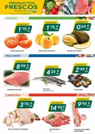 Folleto Masymas Página 2: Filetes Añojo €14,95, Melocotón amarillo €1,75