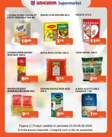 Catalog Unicarm Pagină 2: Maggi cub legume €3,15, Malita texturat proteic din soia sub forma de felii €2,59