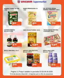 Catalog Unicarm Pagină 3: Tecsa rahat pentru cozonac €13,40, Hajan Gabona Faina Premium BL 55 €265,00