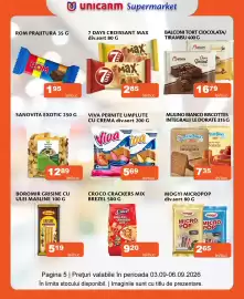 Catalog Unicarm Pagină 5: Mulino Bianco biscottes integrale/le dorate €7,35, Viva pernite umplute cu crema €5,69