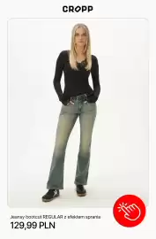 Cropp gazetka tydzień 36 Strona 9: Jeansy bootcut regular z efektem sprania Cropp €129,99