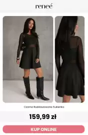 Renee magazyn tydzień 36 Strona 2: Czarna rozkloszowana sukienka Reneé €159,99