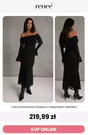 Renee magazyn tydzień 36 Strona 9: Czarna koronkowa sukienka z hiszpańskim dekoltem Renee €219,99