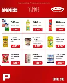 Catálogo Piantoni Supermayorista semana 36 Página 2: Playadito yerba con palo €4.190,00, Apóstoles leche €1.790,00