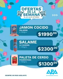 Catálogo APA Supermercados Página 2: Paladini jamon cocido €1.990,00