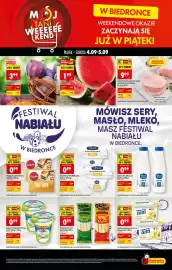 Biedronka gazetka Strona 1: Arbuz luz €1,99, Śliwka polska €3,99