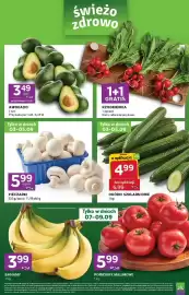 Stokrotka Express gazetka tydzień 36 Strona 2: Ogórki €4,99, Pieczarki €5,99