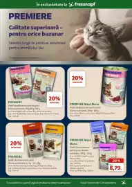 Catalog Fressnapf Pagină 9: Premiere meat menu €8,79, Premiere gustări premium pentru pisici €5,99