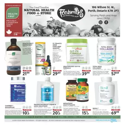 Foodsmiths flyer (valid until 30-09)
