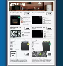 Volantino Sinergy Pagina 25: Forno Termoventilato 60 cm SF64M3S1PZB €449,00, Piano cottura Gas 70 cm SRV576GH5 €349,00