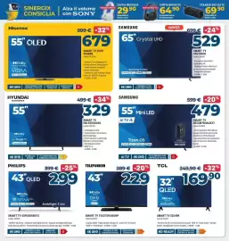Volantino Sinergy Pagina 6: Hyundai Electronics SMART TV HN-55VA3USG €329,00, Hisense SMART TV OLED 55A86Q €679,00