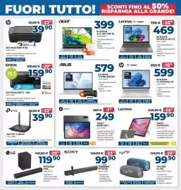 Volantino Sinergy Pagina 7: Lenovo IDEAPAD Slim 3 C3 €469,00, HP Multifunzione 2910E €39,90