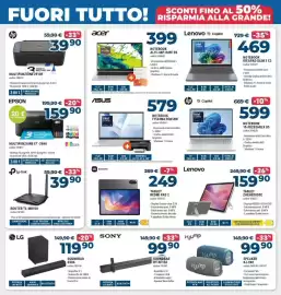 Volantino Sinergy Pagina 7: Lenovo IDEAPAD Slim 3 C3 €469,00, HP Multifunzione 2910E €39,90