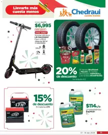 Folleto Chedraui Página 11: Scooter eléctrico LM RACEWAY €6.995,00, Prestone Bug Wash €114,00