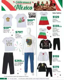 Folleto Chedraui Página 14: Action Gear Playera para niña o niño €69,90, Playera para niña o niño €59,90