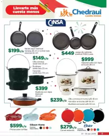 Folleto Chedraui Página 5: Gibson Home Prensa para tortillas €5,99, CNSA Vaporera alta con tapa armonía €999,00