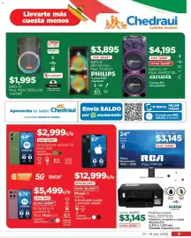 Folleto Chedraui Página 9: Aiwa Bafle 2 x 12" €4.195,00, KSR Bafle 15" €1.995,00