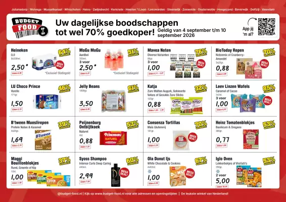Budget Food (geldig t/m 10-09)