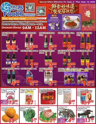 Foody World flyer (valid until 10-09)