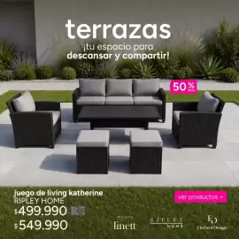 Catálogo Ripley Página 6: Juego de living katherine €499.990,00
