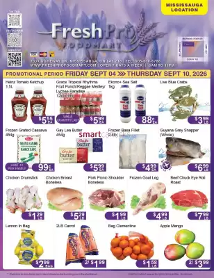 FreshPro Foodmart flyer (valid until 10-09)