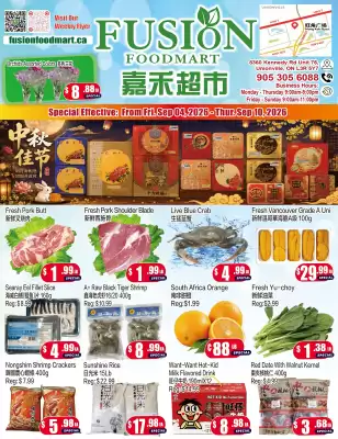 Fusion Supermarket flyer (valid until 10-09)
