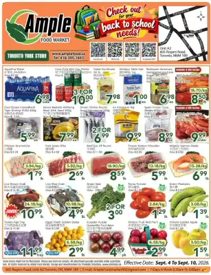 Ample Food Market flyer (valid until 10-09)