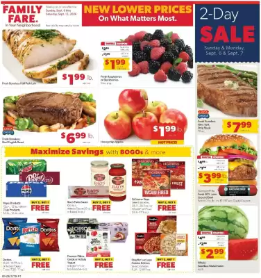 Family Fare (valid until 12-09)