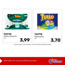Folheto Pingo Doce Página 3: Tutto carta cucina Più €3,99, Tutto Pannocarta €3,70