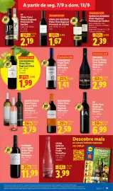 Folheto Lidl semana 37 Página 15: Almocreve vinho tinto alentejano €1,41, Monte Velho Vinho Tinto/ Branco/ Rosé €3,79