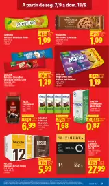 Folheto Lidl semana 37 Página 17: Gullón Bolachas Choco Bom Chocolate Branco/Leite €1,29, Nacional my cookies chocolate €1,09