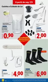 Folheto Lidl semana 37 Página 32: Silvercrest copo de água €0,90, 3m tiras adesivas €4,00