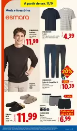Folheto Lidl semana 37 Página 11: Esmara men t-shirt €4,39, Esmara men boxers €6,99