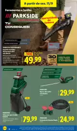 Folheto Lidl semana 37 Página 12: Parkside extensão de exterior dupla €24,99, Parkside triturador para jardim 2400 w €79,99