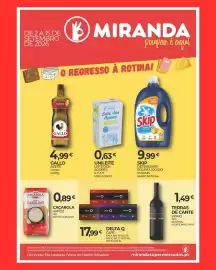 Folheto Miranda Supermercados Página 1: Delta q café €17,99, Terras de Cante €1,49