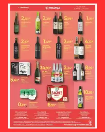 Folheto Miranda Supermercados Página 8: Alma de Pias vinho €5,49, Gazela vinho verde branco €2,39