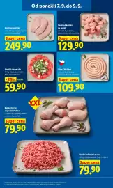 Lidl leták Strana 17: Krůtí prsní řízky €249,90, Hovězí mleté maso €79,90