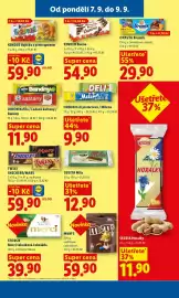 Lidl leták Strana 25: ORION Deli pistáciová / Milena €9,90, Orion Kofila / Ledové kaštany / Banány €11,90