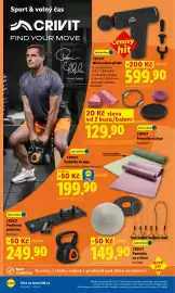 Lidl leták týden 37 Strana 22: CRIVIT MINI MASÁŽNÍ PISTOLE €599,90, CRIVIT PODLOŽKA NA JÓGU €199,90