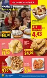 Lidl leták Strana 18: LOUHOVANÁ BULKA €4,43, Kobliha à la Germknödel €16,90