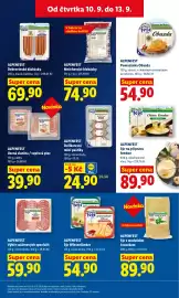 Lidl leták Strana 27: ALPENFEST Debrecínské klobásky €69,90, ALPENFEST Pomazánka Obazda €54,90